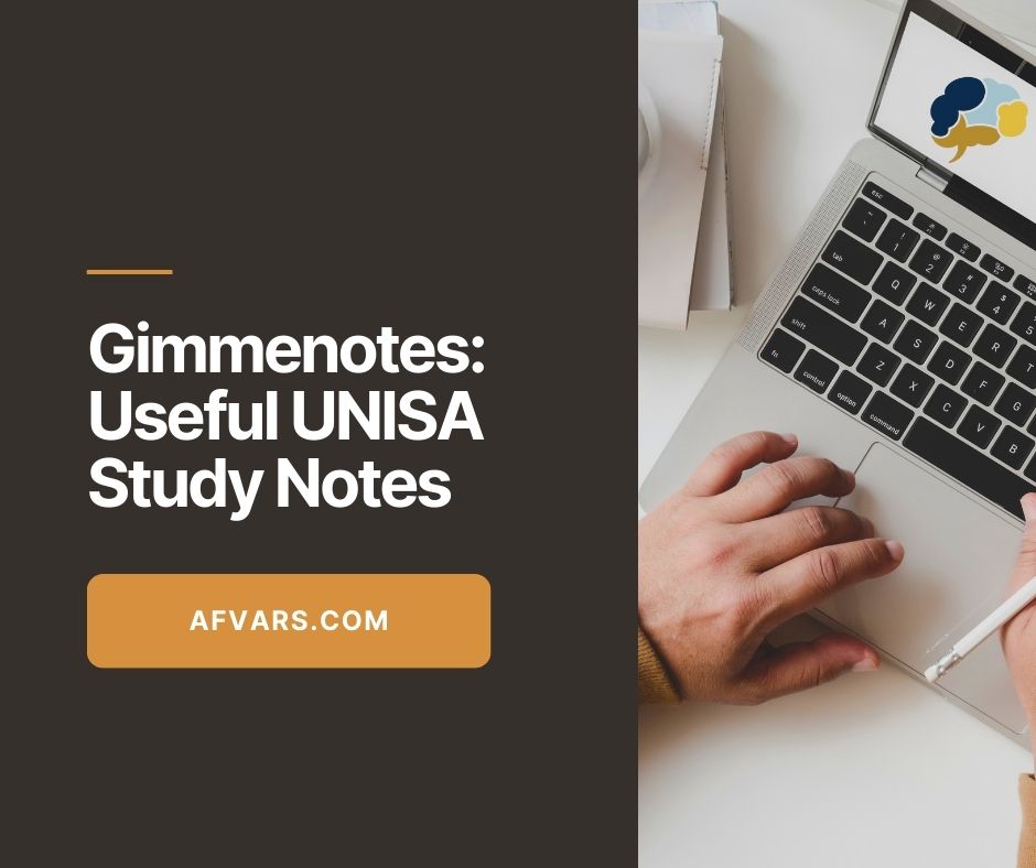 Gimmenotes - Useful UNISA Study Notes.