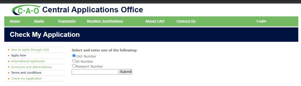 CAO Status Check Tool.